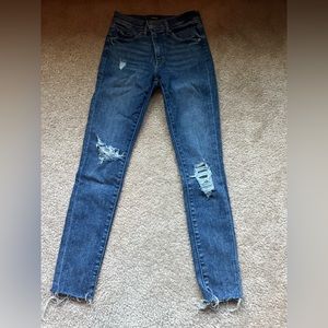 Express mid rise skinny jeans, size2r